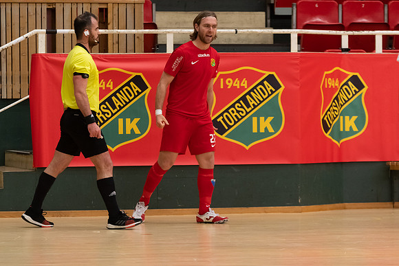 Match i Svenska Futsal Ligan mellan Torslanda IK och Skoftebyns IF
