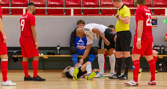 Match i Svenska Futsal Ligan mellan Torslanda IK och Skoftebyns IF