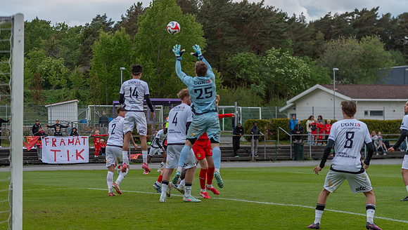 Match i Ettan Södra Mellan Torslanda IK och FC Trollhättan