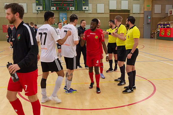 Match i Svenska Futsal Ligan mellan Torslanda IK och Skoftebyns IF