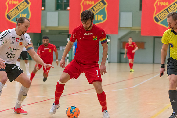 Match i Svenska Futsal Ligan mellan Torslanda IK och Skoftebyns IF