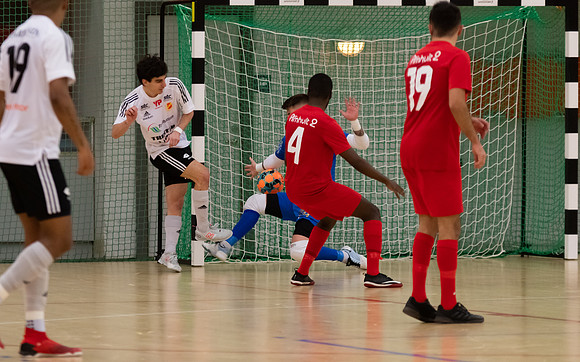Match i Svenska Futsal Ligan mellan Torslanda IK och Skoftebyns IF