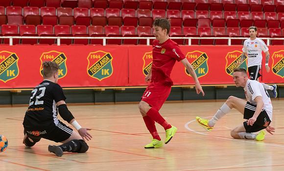 Match i Svenska Futsal Ligan mellan Torslanda IK och Skoftebyns IF
