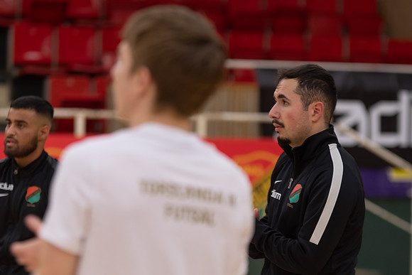 Match i Svenska Futsal Ligan mellan Torslanda IK och Skoftebyns IF