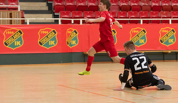 Match i Svenska Futsal Ligan mellan Torslanda IK och Skoftebyns IF
