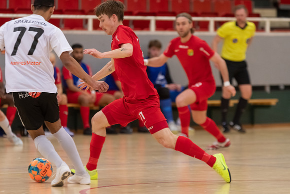 Match i Svenska Futsal Ligan mellan Torslanda IK och Skoftebyns IF