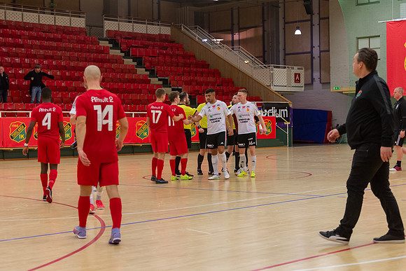 Match i Svenska Futsal Ligan mellan Torslanda IK och Skoftebyns IF
