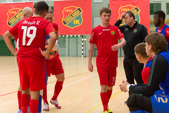 Match i Svenska Futsal Ligan mellan Torslanda IK och Skoftebyns IF
