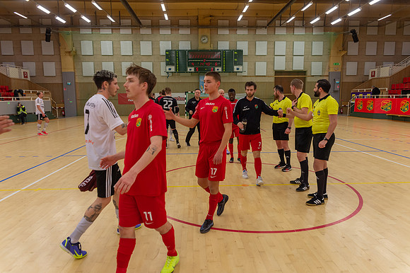 Match i Svenska Futsal Ligan mellan Torslanda IK och Skoftebyns IF