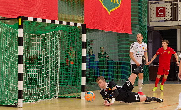Match i Svenska Futsal Ligan mellan Torslanda IK och Skoftebyns IF